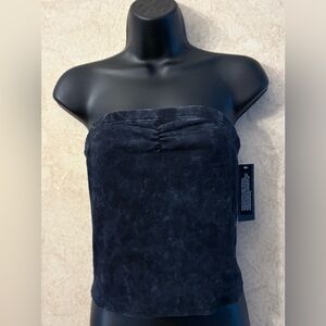 Derek Heart  Ribbed Strapless Tube Top